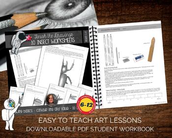 Finish the Drawing Worksheets - INSECTS - 10 Worksheets - Value ...