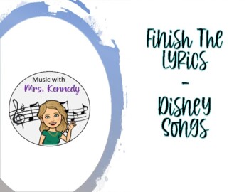 Finish the Lyrics Game Disney Edition + FREE Printable