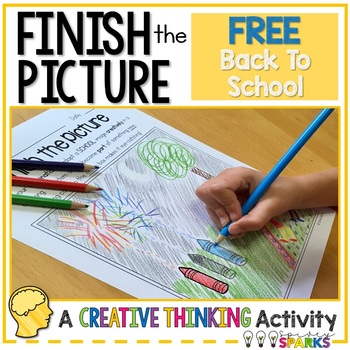 Preview of Finish the Picture Back To School FREE