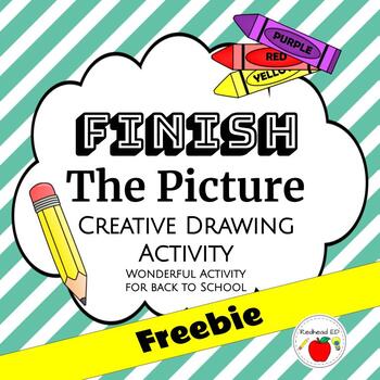 Preview of Finish the Picture - Creative Back to School Art Activity