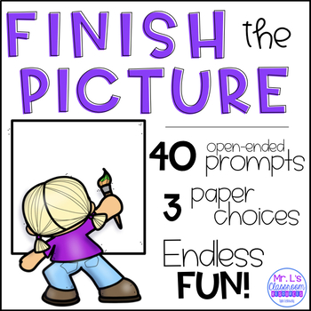 Preview of Finish the Picture: Drawing and Writing Prompts