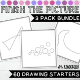Finish the Picture/Finish the Drawing Morning Work 3 Pack Bundle