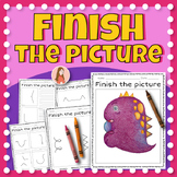Finish the Picture Worksheets | Easy Drawing Art | No Prep