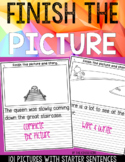 Finish the Picture and Write a Story - Draw and Write No Prep