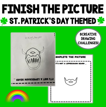 Preview of Finish the St. Patrick's Day Picture | Finish the Drawing | It's not a... |