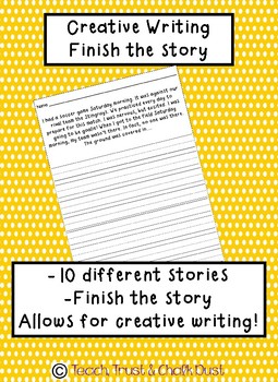Preview of Finish the Story- Creative Writing