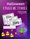 Finish the Story Halloween Elementary Narrative Writing