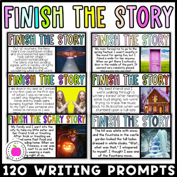 Preview of Finish the Story Activities - Narrative Writing Bundle