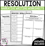 Resolution - Narrative Writing Worksheets