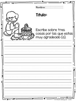 Finish the Story - Thanksgiving Edition {SPANISH} by MM Bilingual