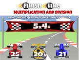 Finishing Line Multiplication & Division Task Cards