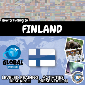 Preview of Finland - Global Studies - Leveled Reading, Activities, Slides & Digital INB