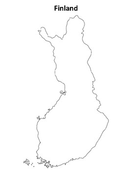 Finland Map Blank By Northeast Education TPT   Original 5762571 1 