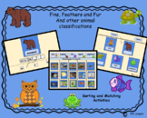 Fins, Feathers and Fur-Animal Classification Activities fo