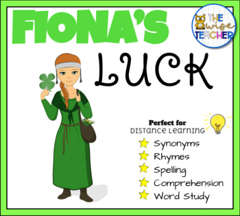 Preview of Fiona's Luck | Reading Comprehension Task Cards | St. Patrick's Day