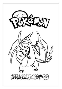 pokemon mega evolution charizard coloring pages