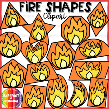 Preview of Fire Clipart Shapes - Fire Safety Week Clipart