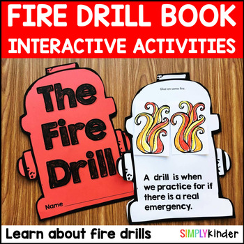 Preview of Fire Drill Book for Fire Safety Week with Craft, Fire Prevention Week Activities