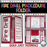 Fire Drill Routines and Procedures Editable Folder | Emerg