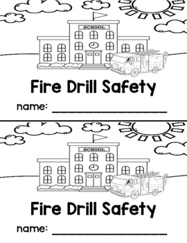 Preview of Fire Drill Safety Emergent Reader