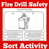Fire Safety Drills | Worksheet Activity Kindergarten 1st 2