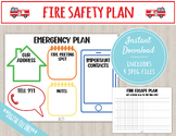 Fire Escape Plan Printables | Family Safety Plan | Fire Sa