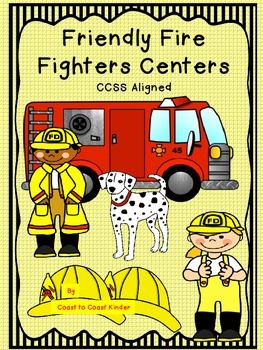 Preview of Fire Fighter-CCSS Aligned Centers & Activities