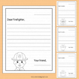Fire Fighter Thank You Letter Card Writing Template Presch
