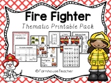 Fire Fighter Thematic Printable Pack