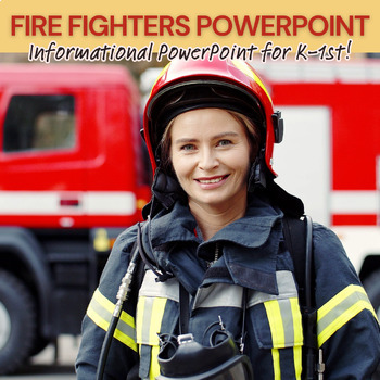 Preview of Fire Fighters PowerPoint and Printable Book