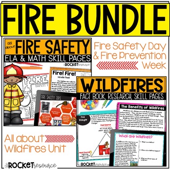 Preview of Fire | Fire Safety | Wildfires | Fire Prevention Week BUNDLE