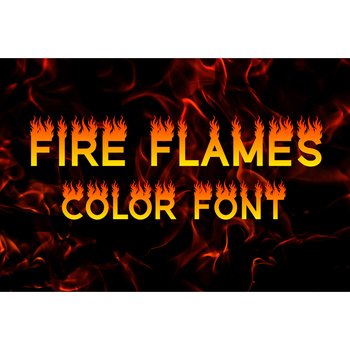 Preview of Fire Flames Font - Free for Commercial Use
