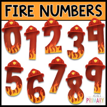 Preview of Fire Numbers Clipart | Counting Fire Clipart | Fire Safety Clipart