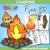 Fire Pit Craft | Camping Day Theme Activities | Summer Bul