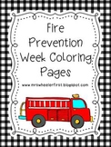 First Grade Health: Fire Safety Coloring Pages
