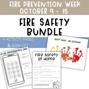 Preview of Fire Prevention Week Printables - Fire Safety Activities