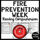 Fire Prevention Week Reading Comprehension Worksheet Fire 