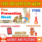 Fire Safety Words and Pictures PowerPoint & Google Slides: