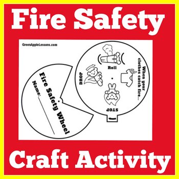 Fire Safety Worksheet Activity by Green Apple Lessons | TpT