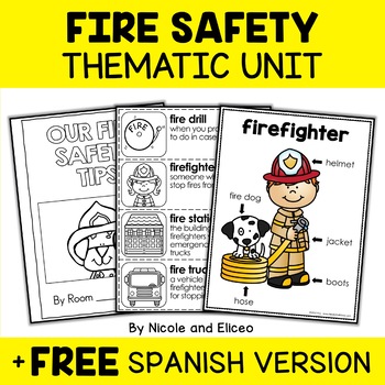 Preview of Fire Safety Activities Thematic Unit + FREE Spanish