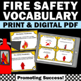 Fire Saftey Fall Vocab Practice Vocabulary Words Work Stat