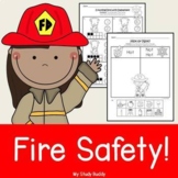 Fire Safety Activities (Fire Safety Week Worksheets, Hat Craft)