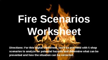 Preview of Fire Safety Activity and Worksheet