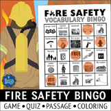 Fire Safety Bingo Game Activities