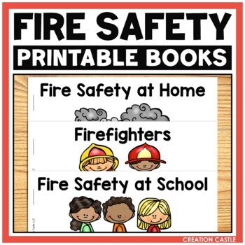 Preview of Fire Safety and Firefighter Printable Books Bundle