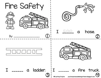 Fire Safety Center Literacy and Math Activities - Common Core Aligned