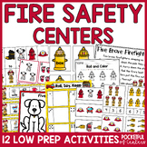 Fire Safety Centers Kindergarten Math and Literacy Activities