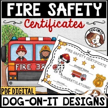 Preview of Fire Safety Certificates Editable