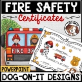 Fire Safety Award Certificates Editable Fire Safety Week