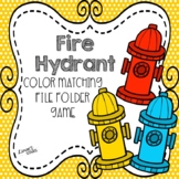 Fire Safety Color Matching File Folder Game
